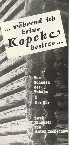 Programmheft anton tschechow - anton,
