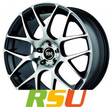RH Alurad NBU Race schwarz voll poliert 8.5x19" ET35 LK5 120 ML 72.6 Alufelge...