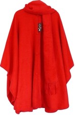 Damen Alpaka Poncho Peru rot