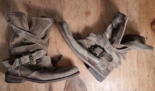 Felmini, Schuhe Damen Gr. 40-41, Gredo Cowboy Biker Boot, Used Look, Zalando 