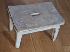 Hitsche Fußbank niedriges Hocker True Vintage antik ORIGINAL min. 60 Jahre alt!