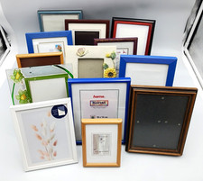  Bilderrahmen Sammlung 13x, Holz Glas, verschiedene Größen und Farben, 3300 G