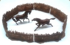 2 Pferde und 8 Zäune, Heinerle, Manurba, Domplast, 60er/70er Jahre, Wundertüte