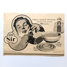 1954 4711 Sir Rasier-Creme Rasierhilfe Kosmetik Werbeanzeige Werbung Reklame
