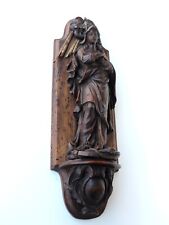 SEHR ALTE WANDFIGUR FIGUR  MADONNA MARIA IMMACULATA  HEILIGER GEIST ANTIK SAKRAL