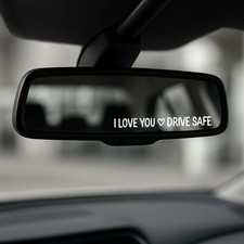 Aufkleber Autospiegel I LOVE YOU ❤️ DRIVE SAFE  Auto Größen Sticker 930