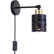 LED Wandleuchte E27 Schwarz