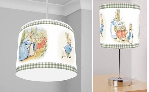 Peter rabbit gingham - peter, grÜn