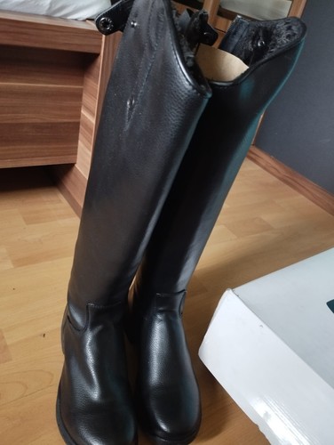 Leder reitstiefel gefüttert - reitstiefel,