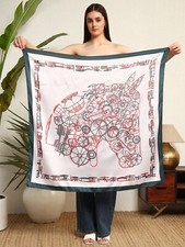 Seide Quadratischer Schal Damen Rose Rosa Oktave Marsal Kopftuch Wrap 40 102cm