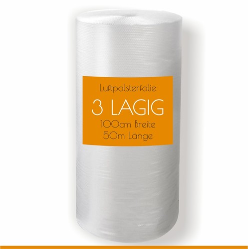 Luftpolsterfolie lagig 100cm - luftpolsterfolie, 3