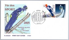 Bund Deutschland BRD FDC Ersttagsbrief Ski-WM Oberstdorf 2005