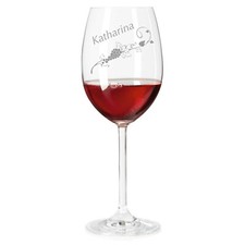 Leonardo Weinglas mit Gravur