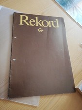 OPEL REKORD E 1  Youngtimer Prospekt Brochure 1981 I