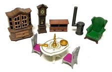 Playmobil Konvolut * nostalgisches Wohnzimmer Einrichtung * mit Standuhr & Ofen