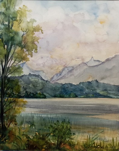 Aquarell landschaft am - landschaft, "am