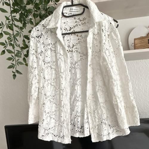 Nadine damen bluse spitze - s,