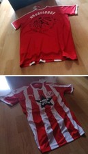 Trikot DÜSSELDORF Die Toten Hosen FORTUNA rot weiss BIS ZUM BITTEREN ENDE 