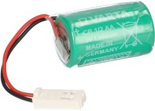 Varta Lithium 3V Batterie CR1/2AA mit AMP-BUCHSE-928205-2P Siemens 575332TA