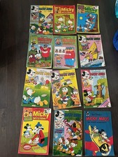 Mickey Mouse Hefte Konvolut 12 Stück ältere Ausgaben