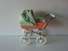 Puppenwagen Korbi Holz für Puppenstube DDR Puppenhaus Puppenküche Kinderwagen