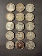 10 Euro Silber Münzen 2005 - 2008 925er Silber 15 Stück