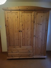 Massivholz  Schlafzimmer-set 5 Teilig  Komplett Kiefer Landhaus Stil.