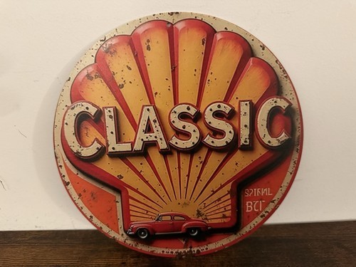 Beendet blechschild shell - beendet,