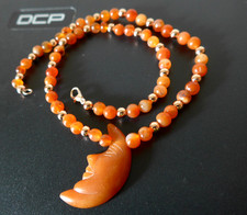 Kette aus Karneol Kugel D-ca 0,5 cm länge -ca 42,0cm