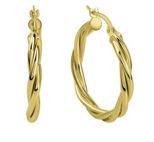 Creolen Ohrringe 585 Gold 14