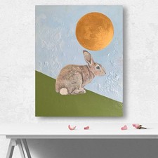 Original Acryl Hase Mond