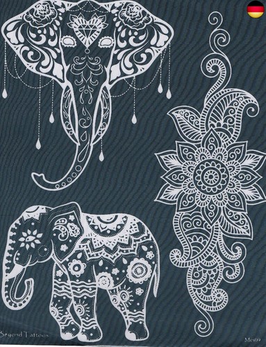 Elefant tattoo schablone - tattoo,