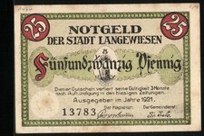 Notgeld Langewiesen 1921, 25
