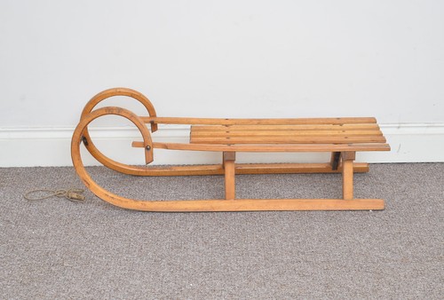 Vintage alter holzschlitten - vintage,