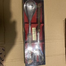 Salatbesteck mit Holzgriff