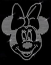 Strass Bügelbild Minnie Maus Hotfix Motiv zum Aufbügeln