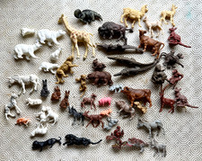 PLAHO Tiere Zootiere Marolin Spielzeug Kunststoff DDR Konvolut /P14.8/7