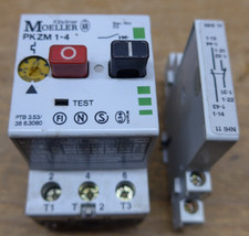 Klöckner Moeller PKZM1-4 Motorschutzschalter 2,4-4A + Hilfsschalter NHI 11