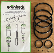 Grünbeck Dichtungssatz Geno Feinfilter Typ S, Stabilo, Geno 70 3/4" 1", 101 001