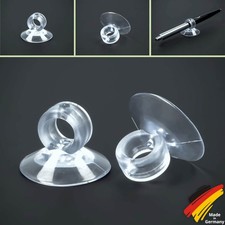 1-100 x Saugnäpfe 30mm Kragen Loch Ring für Schläuche Kabel Stifte Deko Saugnapf
