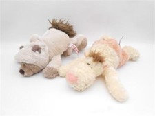 Nici Schneekatze & Rudolfo Plüschtier liegend 20cm Stofftier /R24F7