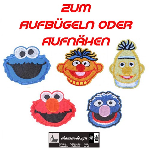 Sesamstraßen aufnäher - sesamstraßen,