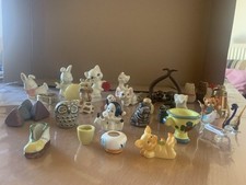 Konvolut Miniaturen Figuren, Porzellan+Keramik Setzkasten Puppenstube, Deko