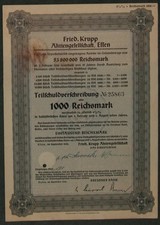 Fried. Krupp Aktiengesellschaft 4,5 % Anleihe 1936 1000 RM