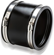 Flexible Muffe 100mm 150mm Gummimuffe 4" Rohrverbinder Muffe mit Schlauchschelle