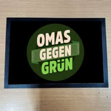 Omas gegen Grün Diktatur Protest Fußmatte Fußabtreter Türvorleger 50x35 cm