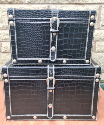 Nesting train case lady - train,