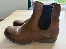 Stiefeletten  Gr. 6,5 40 Camel active braun Chelsea boots neuwertig Leder