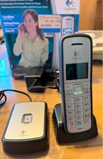 LOGITECH Cordless Handset - mit SKYPE Adapter und Zubehör.