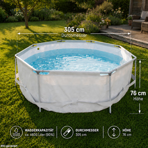 Frame pool stahl - frame, Ø